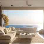 Varun Carter Road Bandra Open Living Room Area with Sofas Overlooking Sea