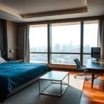 3 BHK Vascon Tranquil Heights Powai Bedroom With City View And Work Desk