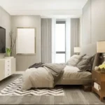 3 BHK Vascon Tranquil Heights Powai Modern Bedroom With Bedside Tables