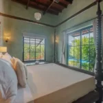 3 BHK Villa Kihim Alibaug Four Poster Bedroom With Garden View