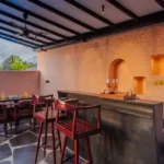 3 BHK Villa Kihim Alibaug Outdoor Bar And Dining Area