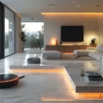 4 BHK Chheda Imperial Matunga Living Room With Robot Vacuum Cleaner