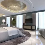 4 BHK Chheda Imperial Matunga Luxury Bedroom With Chandelier And Lounge