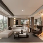 4 BHK Chheda Imperial Matunga Minimalist Living Room With Open Kitchen