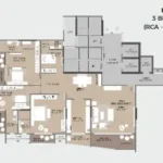 45th Marine Juhu Tara Road 3 BHK Type 2 floorplan