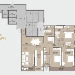 45th Marine Juhu Tara Road 3 BHK Type 3 floorplan