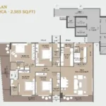 45th Marine Juhu Tara Road 4 BHK floorplan