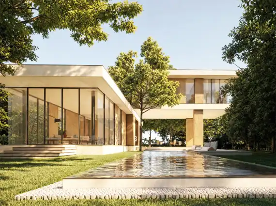 5 BHK Villa Isprava Valoria Alibaug Modern Exterior With Reflecting Pool