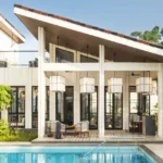 5 BHK Villa Isprava Valoria Alibaug Poolside Veranda With Lounge Seating