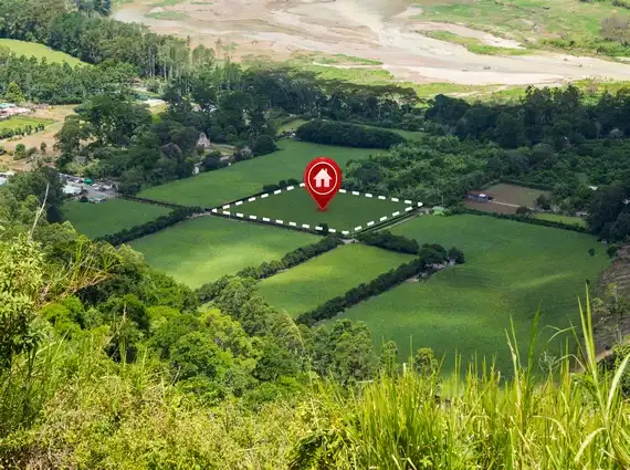 Blubay Ora Karjat NA Plots Sale Aerial View of Marked Land Plot