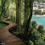 Blubay Ora Karjat NA Plots Sale Timber Boardwalk Through Forest