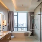 Daivi Eterneety Borivali Bathroom With Freestanding Bathtub And City View