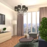 Daivi Eterneety Borivali Living Room With City View And Indoor Plants