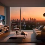 The Address by GS Sion Living Room with City Skyline View