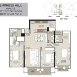 Hirandandani Empress Hill Powai 3 BHK Wing A Unit Number 3 Floorplan