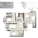Hirandandani Empress Hill Powai 4 BHK Wing A Unit Number 1 Floorplan