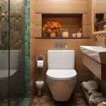 3 BHK Eirene Heights Dadar Bathroom with Glass Shower and Vanity