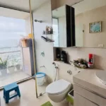 3 BHK Oberoi Exquisite Goregaon Bathroom with Vanity and Glass Partition