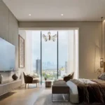 3 BHK Omnia Residences Almeida Park Bandra Bedroom With Large Window