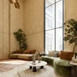 3 BHK Omnia Residences Almeida Park Bandra Lobby Seating With Tall Windows