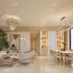 3 BHK Omnia Residences Almeida Park Bandra Open Plan Living And Dining Room