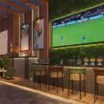 3 BHK Sky Avenue SV Road Goregaon Sports Lounge with Large Screen
