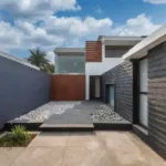 3 BHK Villa Infiniti Bay Dabolim Bogmalo Beach Goa Entrance Courtyard with Stone Path