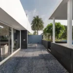 3 BHK Villa Infiniti Bay Dabolim Bogmalo Beach Goa Outdoor Passage with Glass Doors