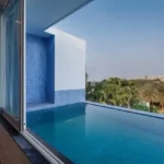3 BHK Villa Infiniti Bay Dabolim Bogmalo Beach Goa Plunge Pool with Palm Tree View