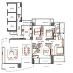 4 BHK Windsor Grande Apartment Floorplan