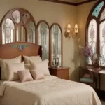 4 BHK Villa Ballad Angela Boheim Siolim Goa Bedroom with Decorative Glass Panels