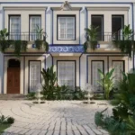 4 BHK Villa Ballad Angela Boheim Siolim Goa Front Facade with Balconies and Courtyard