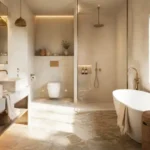 6 BHK Villa Chopdem Goa Bathroom with Freestanding Tub and Shower