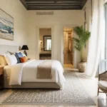 6 BHK Villa Chopdem Goa Bedroom with Exposed Ceiling Beams