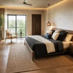 6 BHK Villa Chopdem Goa Bedroom with Pendant Bedside Lights