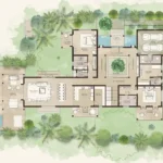 6 BHK Villa Chopdem Goa Ground Floorplan