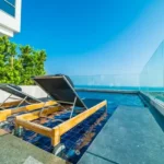 Godrej Bandra Bay Phase 1 Sea View Pool on Terrace With Sun Loungers