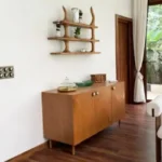 Sanctuary Boheim 3 BHK Villa Siolim Goa Dining Room Sideboard with Display Shelves