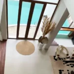 Sanctuary Boheim 3 BHK Villa Siolim Goa Staircase View of Living Room and Pool