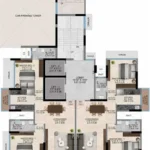 Eirene Heights Dadar 9th 10th floor 2 BHK Floorplan