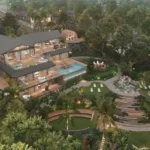 Taj Mount Kusur Villas Resort Aerial View of Villa with Pool and Gardens