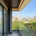 3 BHK Amaris Park Matunga East Open Sit Out With Frameless Glass Guard And Wide Greenery
