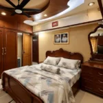 4 BHK Cannon Bandra West Traditional Sleeping Suite With Rosewood Furniture Floral Linen