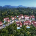 4 BHK Isprava Villa Viastro Pernem Goa Aerial View of Villa Community Amid Greenery