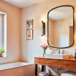 4 BHK Isprava Villa Viastro Pernem Goa Bathroom with Bathtub and Wooden Vanity