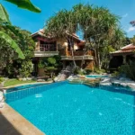 4 BHK Isprava Villa Viastro Pernem Goa Swimming Pool Surrounded by Tropical Garden