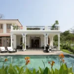 4 BHK Isprava Villa Viastro Pernem Goa Villa Exterior with Pool and Arched Veranda