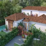 4 BHK Isprava Villa Vimeiro Aldona Goa Aerial View of Villa Entrance