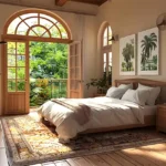 4 BHK Isprava Villa Vimeiro Aldona Goa Bedroom with Balcony Doors