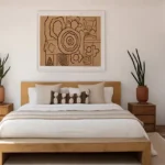 4 BHK Isprava Villa Vimeiro Aldona Goa Bedroom with Wooden Bed